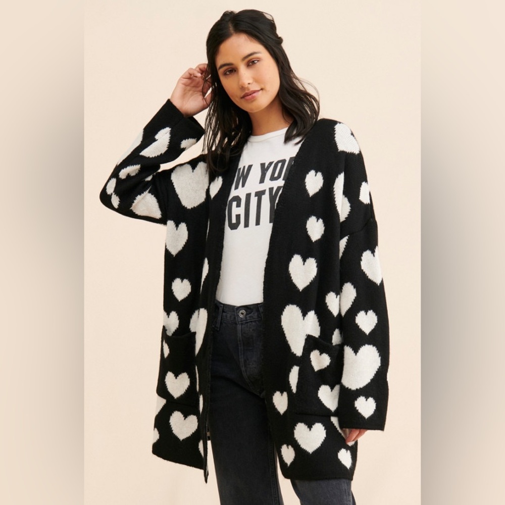Anthropologie Hearts Cardigan size 1X